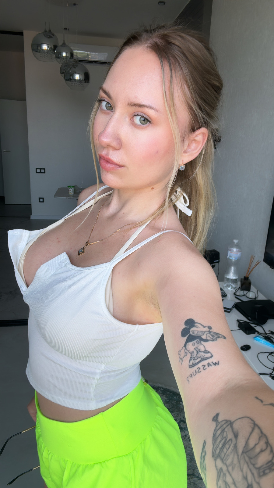 KateV in her underwear in Johannesburg